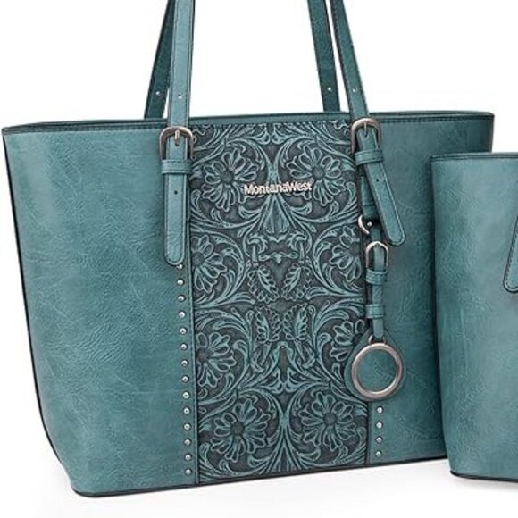 Montana West Handbags - Montana West - Embossed Tote Bag